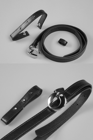 Sculpted Halter-Neck Belted Slit  Long Dress