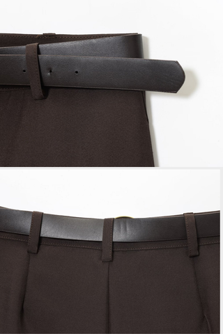 Woven Blazer & Mini Skirt Set – Double-Breasted Design, Long Sleeve Blazer