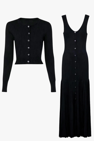 Everyday Chic Ribbed Button-Up Knit Cardigan