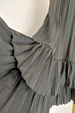 Roselyn Pleated Ruffle Halter Mini Dress