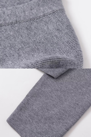 Ribbed Knit V-Neck Cardigan & Wide-Leg Pants Lounge Set – Soft Stretch Knit, Long Sleeves, Relaxed Fit