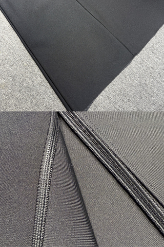 Contrast Lapel Halter Long Dress with Deep V-Neck & Tailored Fit