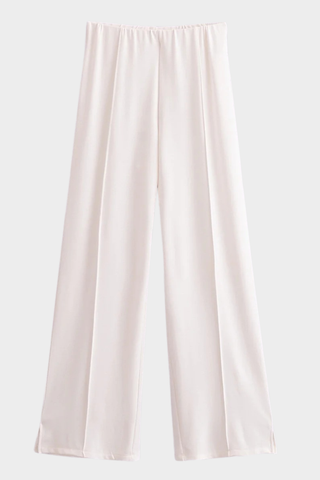 Soft Lounge Relaxed Top & Wide-Leg Pants Set – Lightweight Jersey, Long Sleeve, Minimal Design