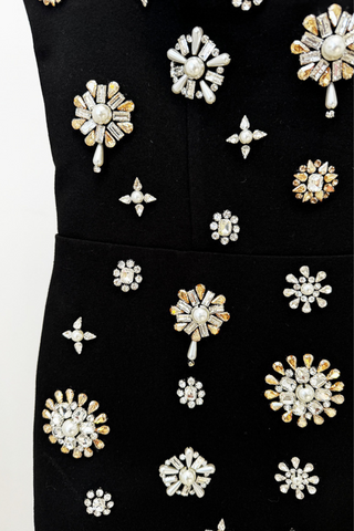 Beaded Sleeveless Long Dress