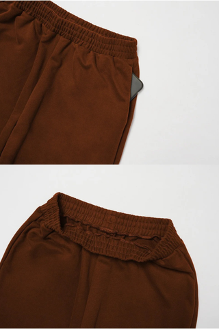 Two-Piece Cropped Hoodie and Wide-Leg Sweatpants Set