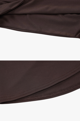 Asymmetrical Ruched Evening Mini Dress