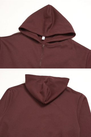 Relaxed Zip-Up Hoodie & Wide-Leg Sweatpants Set