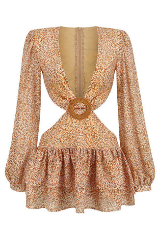 Callie Floral Long Sleeve Mini Dress