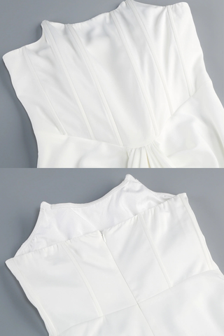 Luxe Corset Drape Maxi Gown