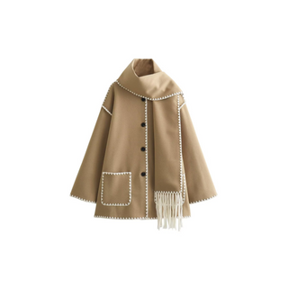 Nadine Woolen Scarf Jacket