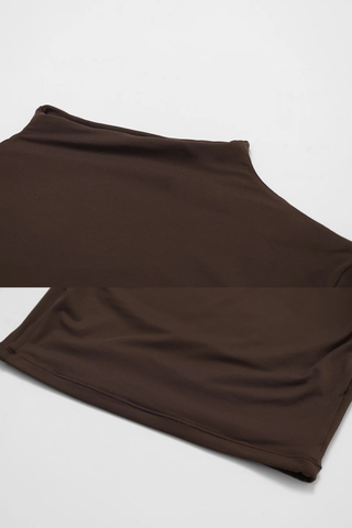 Seamless Mock-Neck Long Sleeve Crop Top & Straight-Leg Jogger Set