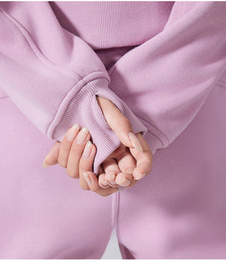 Loose Fit Half-Zip Fleece Sports Sweater