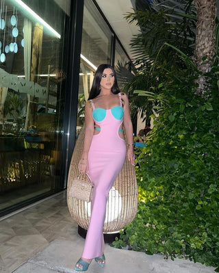 Corey Sleeveless Bandage Long Dress