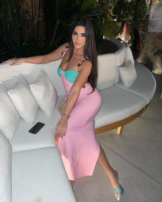 Corey Sleeveless Bandage Long Dress