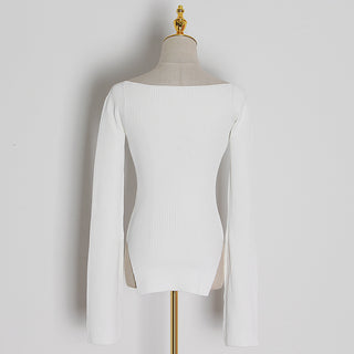 Long Sleeve Knitted Bodysuit