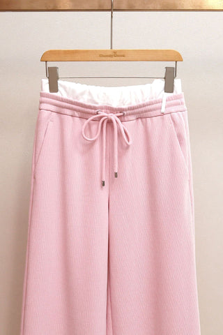 Cozy Ribbed Hoodie & Wide-Leg Knit Set