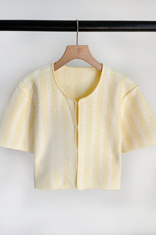 Elegant Short Sleeve Cropped Cardigan & Sleeveless Square Neck Knit Fit & Flare Mini Dress Set