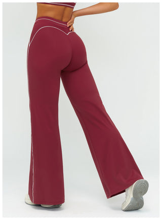 Flex Fit Long Sleeve Top and High-Waist Pants Set