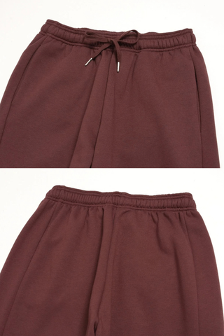 Cropped Zip-Up Hoodie & Wide-Leg Sweatpants Set