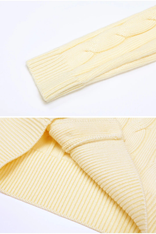 Luxe Knit Fur Collar Set – Cardigan & Wide-Leg Pants