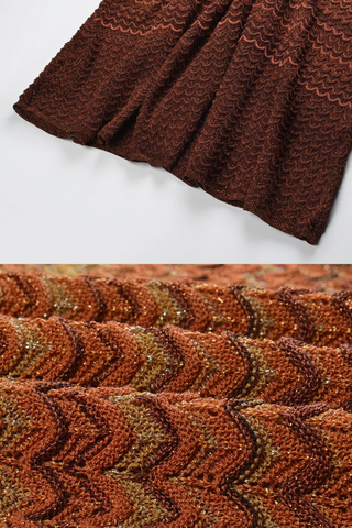 Sunset Striped Sleeveless Long Midi Dress