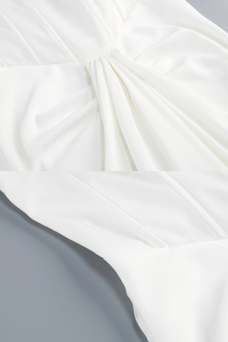 Luxe Corset Drape Maxi Gown