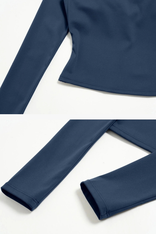 Scoop Neck Long Sleeve Top & Wide-Leg Pants Set