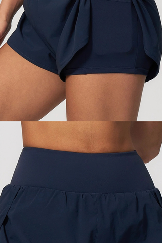 Cropped Zip-Up Jacket & High-Waisted Shorts Set