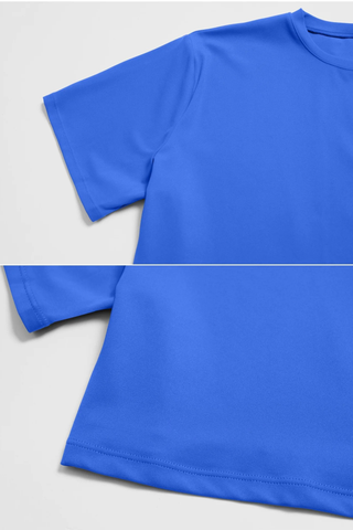 Short Sleeve Crop Top & High Waist Flared Pants Set – Snatched Fit, Made to Move