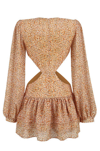 Callie Floral Long Sleeve Mini Dress