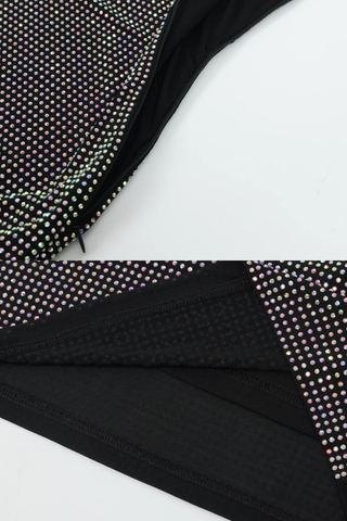 Crystal Embellished Sleeveless Bodycon Long Dress