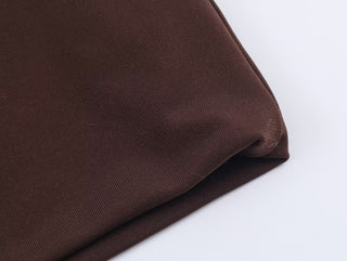 Long Sleeve Tie-Neck Mini Dress in Structured Woven Fabric