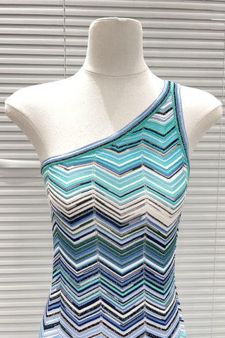 One Shoulder Sleeveless Knit Long Dress – Bodycon Fit, Premium Stretch Fabric