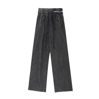 Low Waisted  Straight Leg Pants