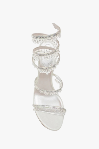 Crystal Wrap-Around High Heel Sandals