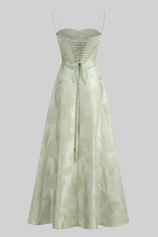 Backless Tie Back Elegance White Long Dress