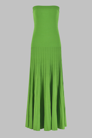 Ice Silk Strapless Long Dress