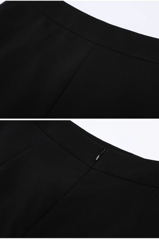 High-Waisted Tailored Shorts – Structured Design with Clean Finish
