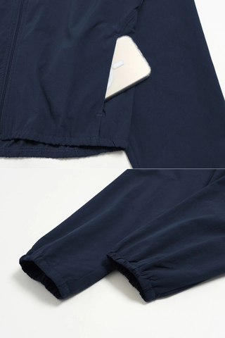 Cropped Zip-Up Jacket & High-Waisted Shorts Set