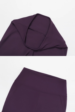 Short Sleeve Crop Top & High Waist Flared Pants Set – Snatched Fit, Made to Move