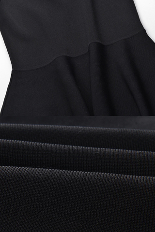 Sleeveless Mini Dress with Crystal Neckline and Flared Skirt