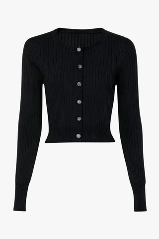 Everyday Chic Ribbed Button-Up Knit Cardigan