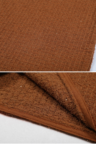 Embellished Tweed Long Sleeve Midi Dress with Jewel Buttons