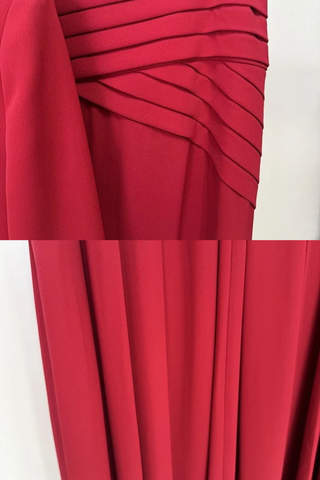 Mock Neck Long Sleeve Crop Top & Pleated long Skirt Set