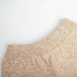 Soft Knit Two-Piece Set with Long-Sleeve Turtleneck and Relaxed Pants