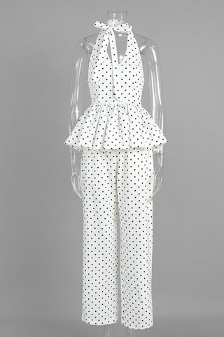 Monroe Polka Dot Peplum Set