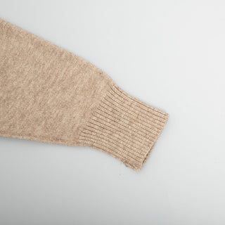 Soft Knit Two-Piece Set with Long-Sleeve Turtleneck and Relaxed Pants