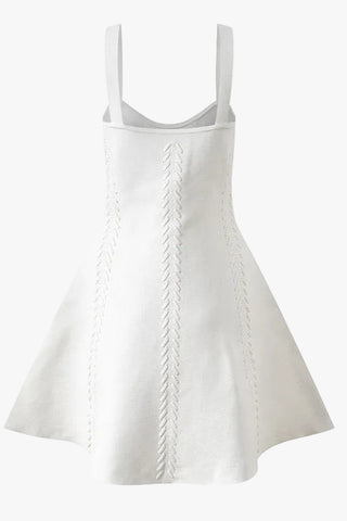 Sleeveless Knit Mini Dress – Sculpting Fit, Flared Skirt, Premium Stretch Fabric