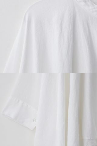 Breeze White Oversized Shirt & Drawstring Shorts Co-ord Set