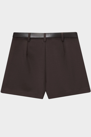 Woven Blazer & Mini Skirt Set – Double-Breasted Design, Long Sleeve Blazer